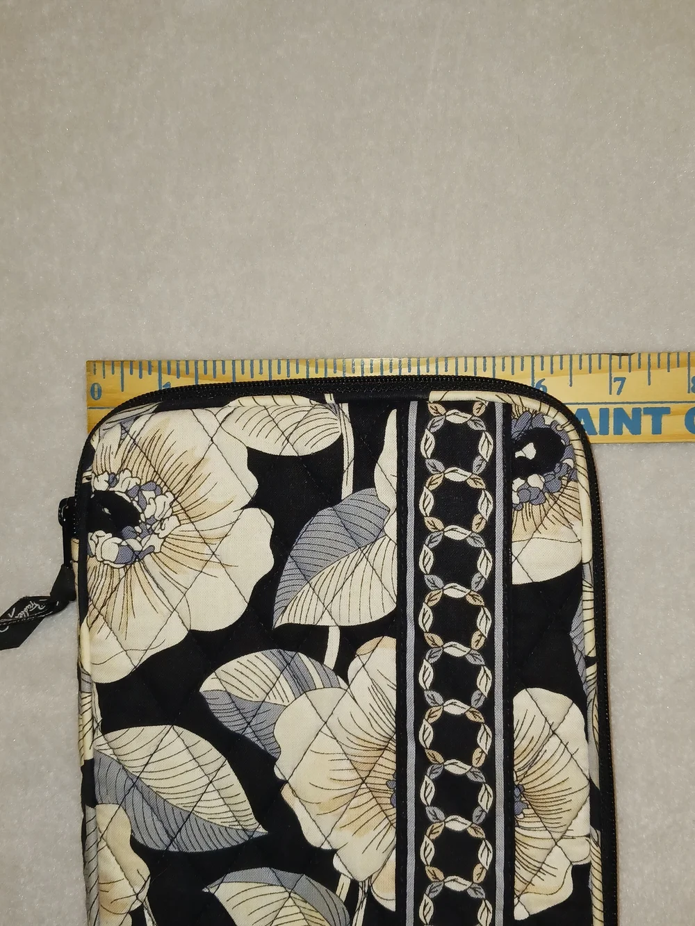 Vera Bradley Black Floral Quilted Tablet Sleeve